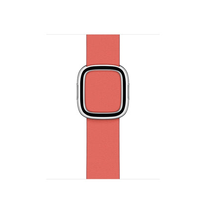 Modern Style Leather Watch Band For Apple Watch 49mm / 46mm / 45mm / 44mm / 42mm(Watermelon Red) by bashfashion