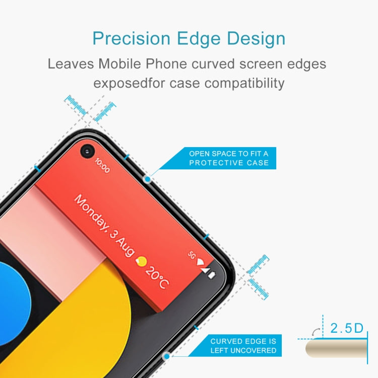 For Google Pixel 5 0.26mm 9H 2.5D Tempered Glass Film by DIYLooks