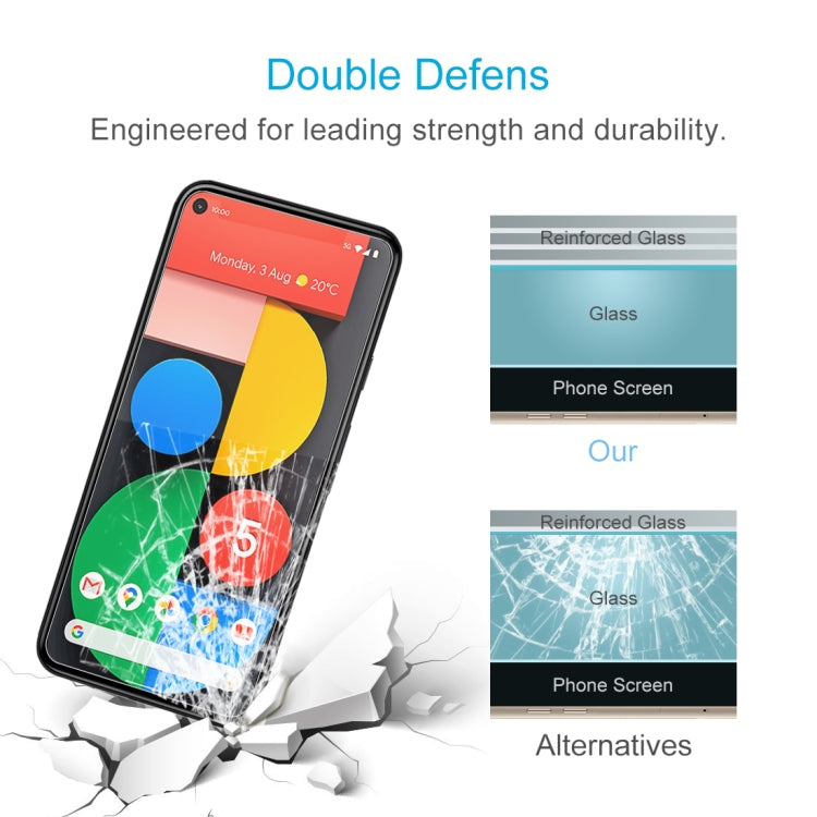 For Google Pixel 5 0.26mm 9H 2.5D Tempered Glass Film by DIYLooks