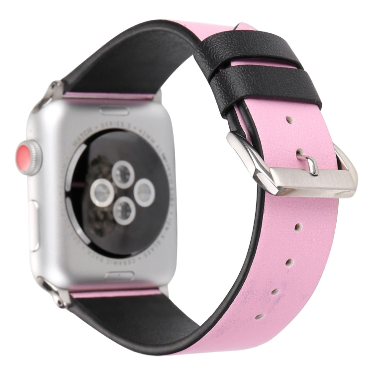 Love Series Leather Watch Band For Apple Watch Ultra 49mm&Watch Ultra 2 49mm / Series 9&8&7 45mm / SE 3&SE 2&6&SE&5&4 44mm / 3&2&1 42mm(Foundation Red Heart) by bashfashion