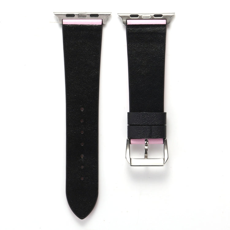 Love Series Leather Watch Band For Apple Watch Ultra 49mm&Watch Ultra 2 49mm / Series 9&8&7 45mm / SE 3&SE 2&6&SE&5&4 44mm / 3&2&1 42mm(Foundation Red Heart) by bashfashion
