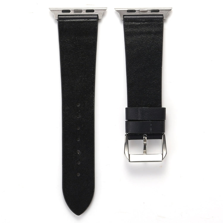 Love Series Leather Watch Band For Apple Watch Ultra 49mm&Watch Ultra 2 49mm / Series 9&8&7 45mm / SE 3&SE 2&6&SE&5&4 44mm / 3&2&1 42mm(Love On Black) by bashfashion