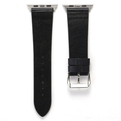 Love Series Leather Watch Band For Apple Watch Ultra 49mm&Watch Ultra 2 49mm / Series 9&8&7 45mm / SE 3&SE 2&6&SE&5&4 44mm / 3&2&1 42mm(Love On Black) by bashfashion