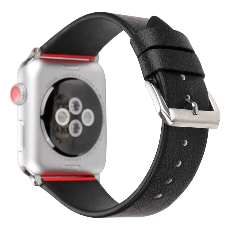 Love Series Leather Watch Band For Apple Watch Series 9&8&7 41mm / SE 3&SE 2&6&SE&5&4 40mm / 3&2&1 38mm(Black Red White Heart) by bashfashion