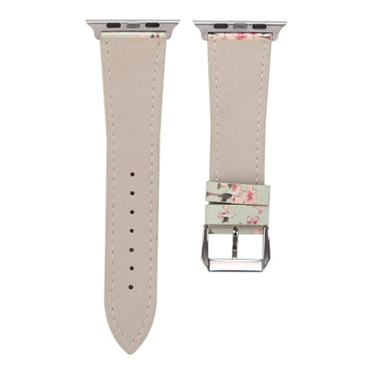 Plum Series Leather Watch Band For Apple Watch Ultra 49mm&Watch Ultra 2 49mm / Series 9&8&7 45mm / SE 3&SE 2&6&SE&5&4 44mm / 3&2&1 42mm(Green) by bashfashion