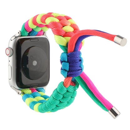 Umbrella Cord Rainbow Watch Band For Apple Watch Series 9&8&7 41mm / SE 3&SE 2&6&SE&5&4 40mm / 3&2&1 38mm(A) by bashfashion