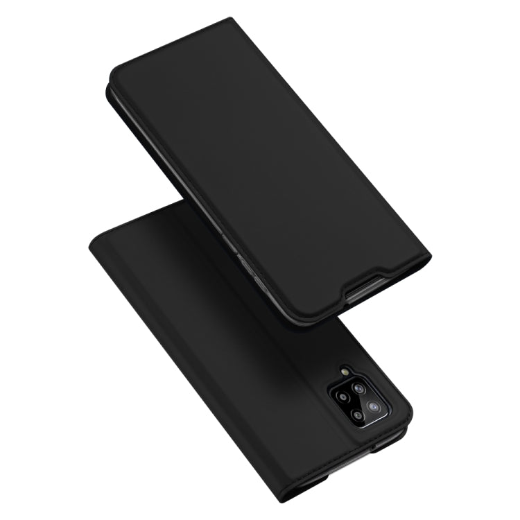 For Samsung Galaxy A12 DUX DUCIS Skin Pro Series Horizontal Flip PU + TPU Leather Case, with Holder & Card Slots(Black) by DUX DUCIS