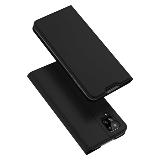 For Samsung Galaxy A12 DUX DUCIS Skin Pro Series Horizontal Flip PU + TPU Leather Case, with Holder & Card Slots(Black) by DUX DUCIS
