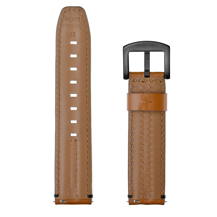 For Garmin Vivoactive3 / Vivomove HR Double Keel Watch Band(Brown) by bashfashion