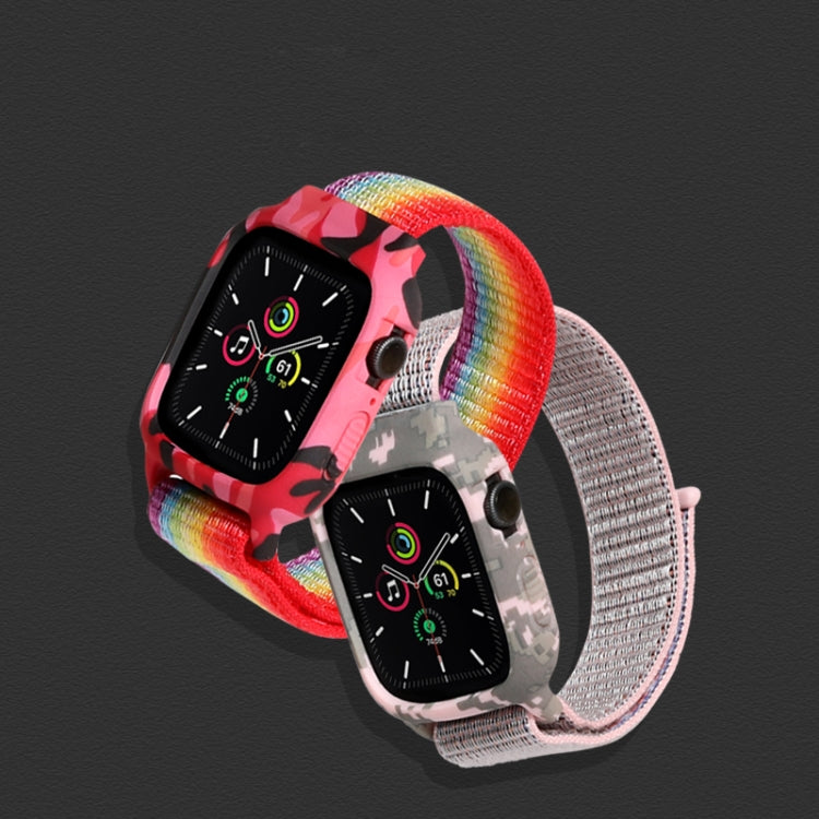 Nylon Wrist Strap Watch Bands For Apple Watch Series 7 41mm / 6 & SE & 5 & 4 40mm / 3 & 2 & 1 38mm(Cape Blue) by bashfashion