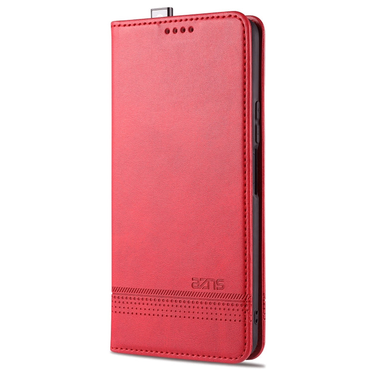 For Huawei Enjoy 20 Plus 5G AZNS Magnetic Calf Texture Horizontal Flip Leather Case with Card Slots & Holder & Wallet(Red) by AZNS