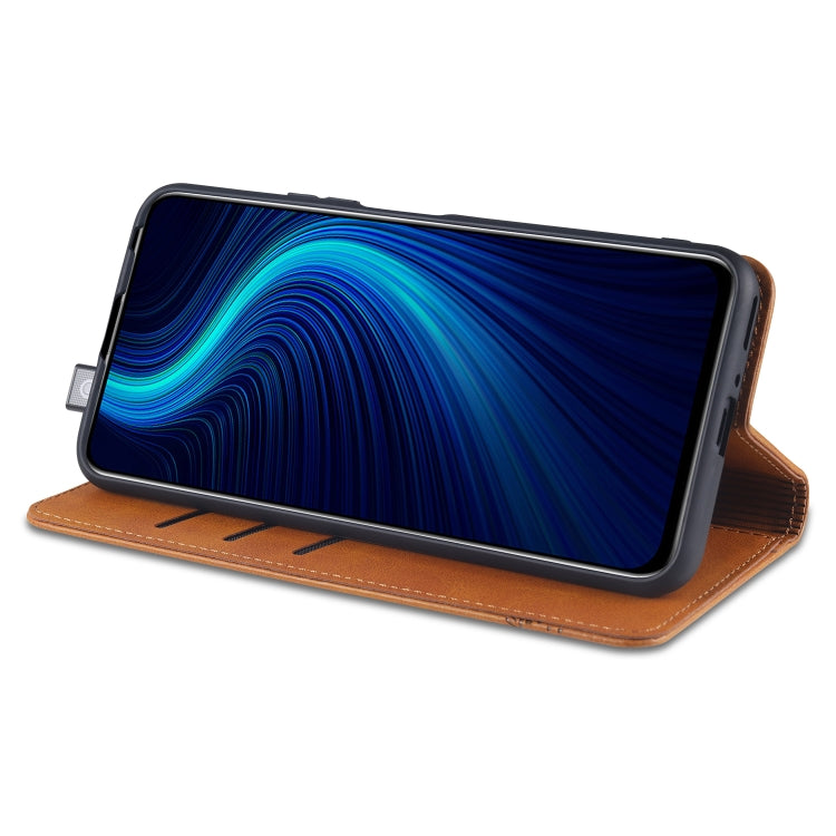 For Huawei Enjoy 20 Plus 5G AZNS Magnetic Calf Texture Horizontal Flip Leather Case with Card Slots & Holder & Wallet(Red) by AZNS