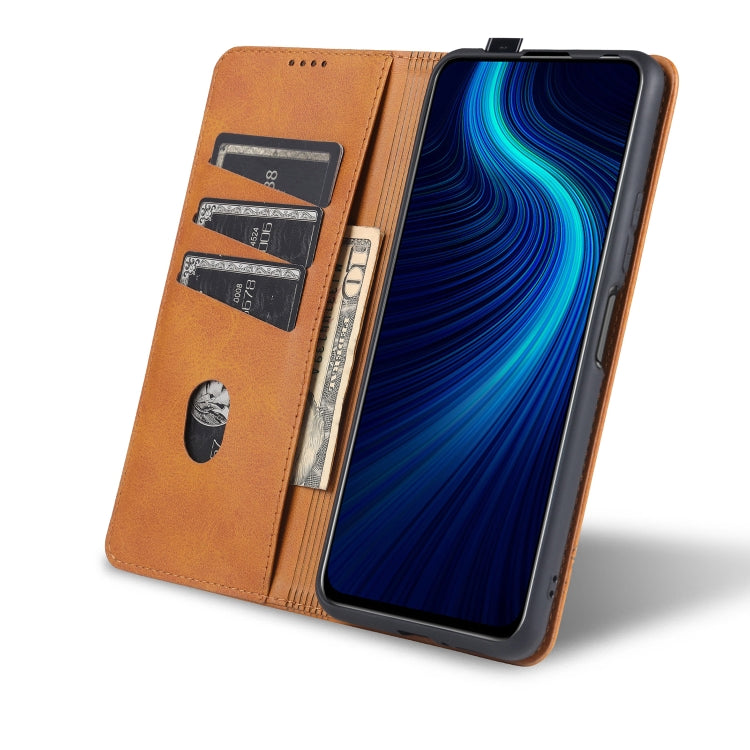 For Huawei Enjoy 20 Plus 5G AZNS Magnetic Calf Texture Horizontal Flip Leather Case with Card Slots & Holder & Wallet(Red) by AZNS