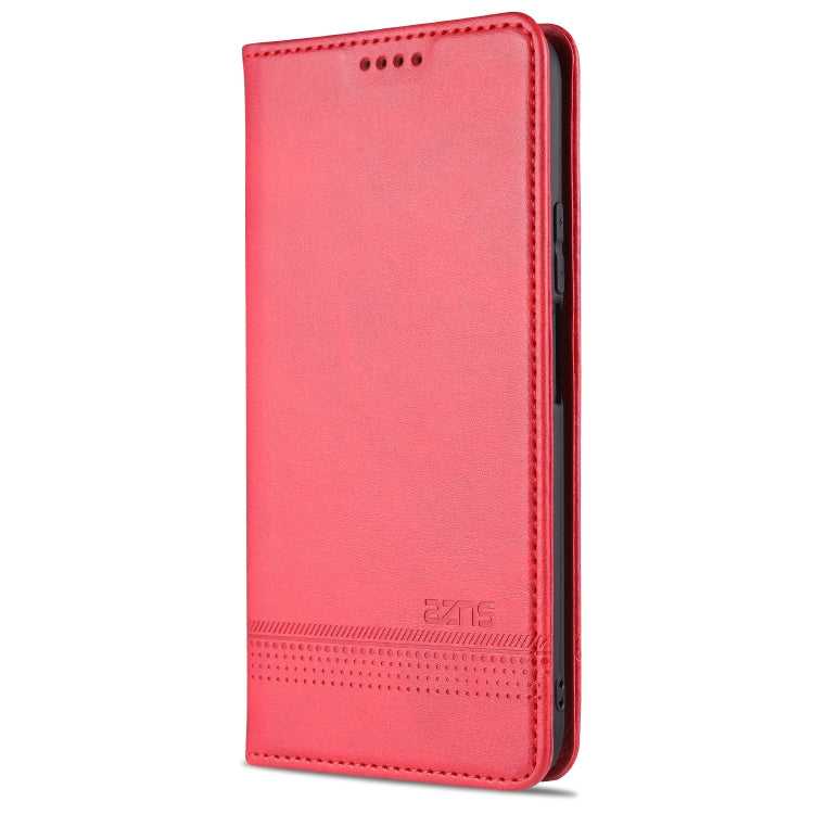 For Huawei Enjoy 20 Pro / Enjoy Z 5G AZNS Magnetic Calf Texture Horizontal Flip Leather Case with Card Slots & Holder & Wallet(Red) by AZNS