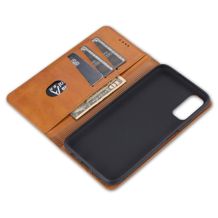 For Huawei Enjoy 20 Pro / Enjoy Z 5G AZNS Magnetic Calf Texture Horizontal Flip Leather Case with Card Slots & Holder & Wallet(Red) by AZNS