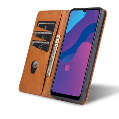 For Huawei Honor 9A AZNS Magnetic Calf Texture Horizontal Flip Leather Case with Card Slots & Holder & Wallet(Red) by AZNS