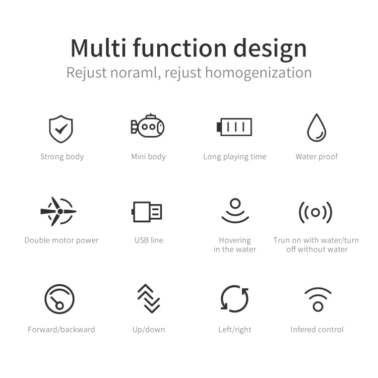 LSRC Mini USB Charging Remote Control Submarine Children Toy(Blue) by bashfashion