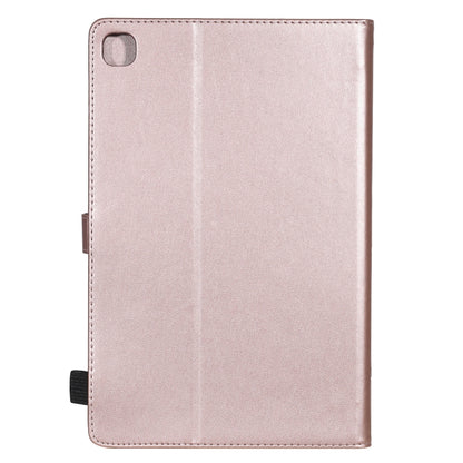 For Samsung Galaxy S6 Lite P610 Cat Bee Embossing Pattern Shockproof Table PC Protective Horizontal Flip Leather Case with Holder & Card Slots & Wallet & Pen Slot & Wake-up / Sleep Function(Rose Gold) by bashfashion