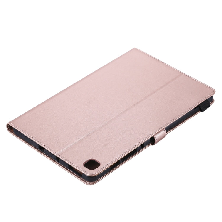 For Samsung Galaxy S6 Lite P610 Cat Bee Embossing Pattern Shockproof Table PC Protective Horizontal Flip Leather Case with Holder & Card Slots & Wallet & Pen Slot & Wake-up / Sleep Function(Rose Gold) by bashfashion