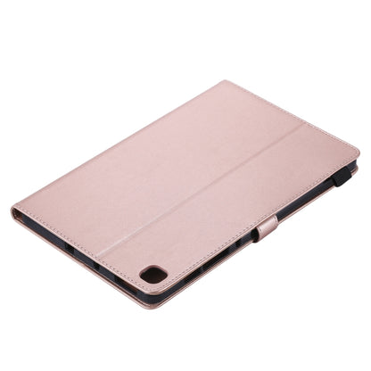 For Samsung Galaxy S6 Lite P610 Cat Bee Embossing Pattern Shockproof Table PC Protective Horizontal Flip Leather Case with Holder & Card Slots & Wallet & Pen Slot & Wake-up / Sleep Function(Rose Gold) by bashfashion