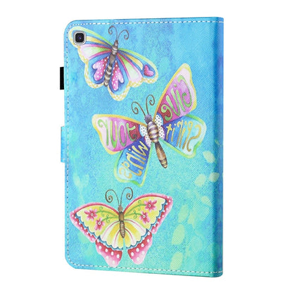 For Samsung Galaxy Tab A 8.0 (2019) T290/T295 Coloured Drawing Stitching Horizontal Flip Leather Case with Holder & Card Slot (Colorful Butterflies) by bashfashion