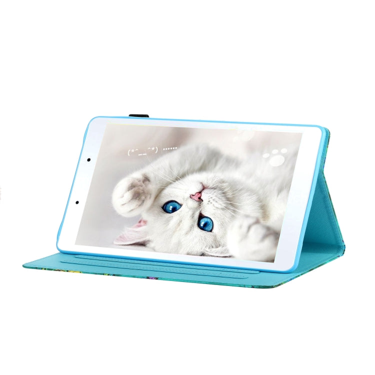 For Samsung Galaxy Tab A 8.0 (2019) T290/T295 Coloured Drawing Stitching Horizontal Flip Leather Case with Holder & Card Slot (Colorful Butterflies) by bashfashion