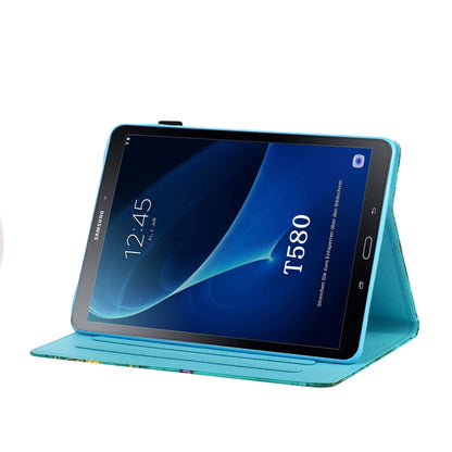 For Samsung Galaxy Tab A 10.1 (2016) T580/T585 Coloured Drawing Stitching Horizontal Flip Leather Case with Holder & Card Slot & Sleep / Wake-up Function(Colorful Butterflies) by bashfashion