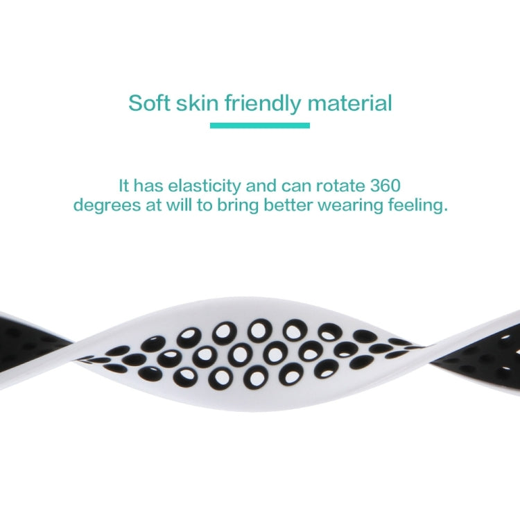 Elastic Silicone Watch Band For Apple Watch Apple Watch Ultra 49mm&Watch Ultra 2 49mm / Series 9&8&7 45mm / SE 3&SE 2&6&SE&5&4 44mm / 3&2&1 42mm, Length:160mm(Light Pink White) by bashfashion