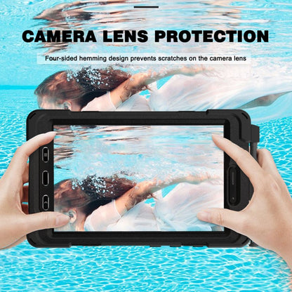 For Samsung Galaxy Tab active 3 T570 / T575 8.0 Shockproof Colorful Silicone + PC Protective Case with Holder & Shoulder Strap & Hand Strap(Black) by bashfashion