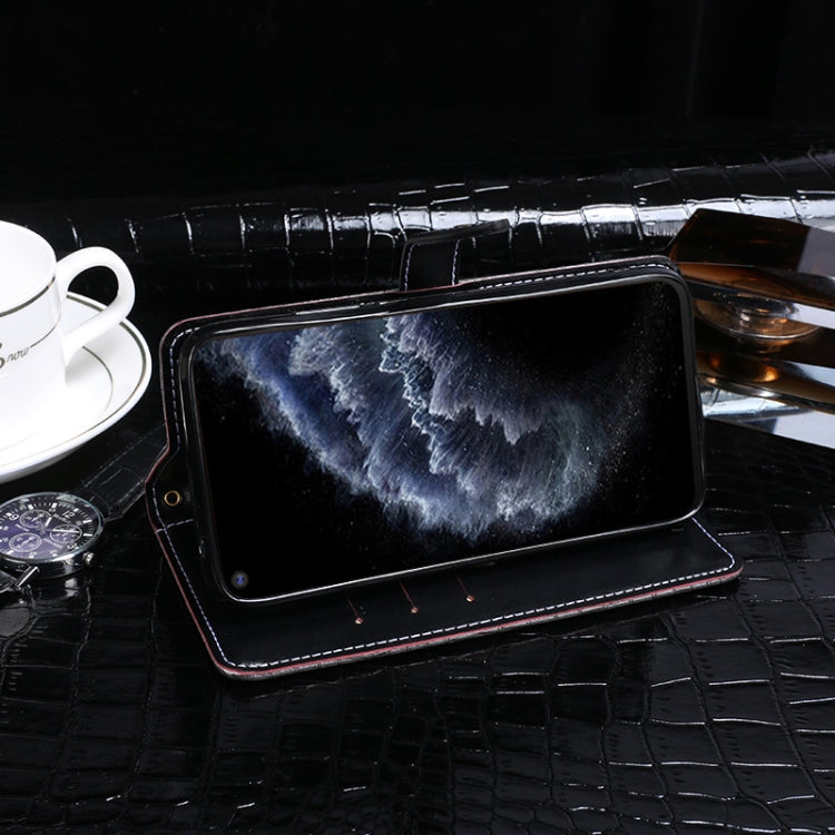 For Cubot C30 idewei Crocodile Texture Horizontal Flip Leather Case with Holder & Card Slots & Wallet(Black) by idewei