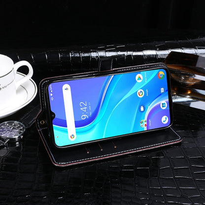 For Umidigi A7S idewei Crocodile Texture Horizontal Flip Leather Case with Holder & Card Slots & Wallet(Dark Blue) by idewei