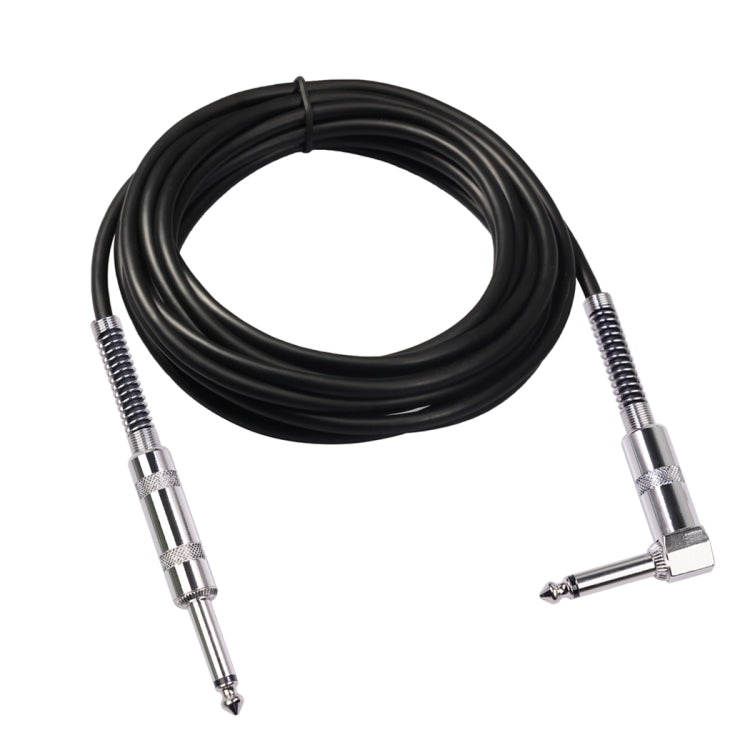 TC048SL 6.35mm Plug Straight to Elbow Electric Guitar Audio Cable, Cable Length:10m by bashfashion