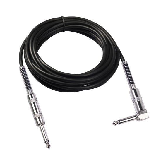 TC048SL 6.35mm Plug Straight to Elbow Electric Guitar Audio Cable, Cable Length:10m by bashfashion
