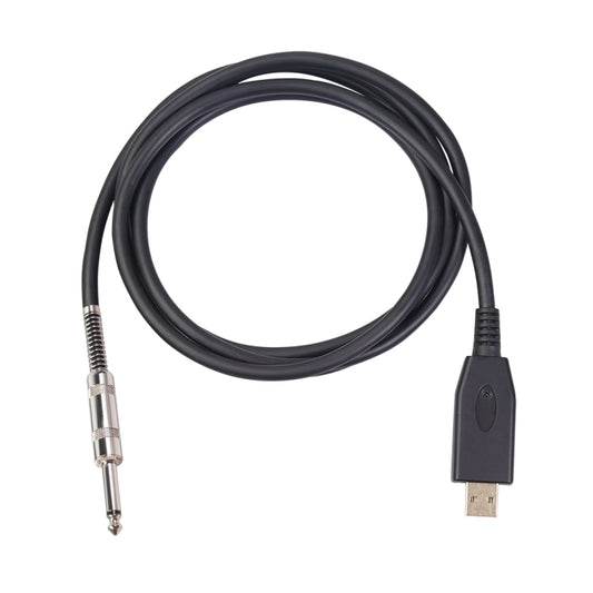 US48S USB to 6.35mm Electric Guitar Recording Cable, Cable Length:2m by bashfashion