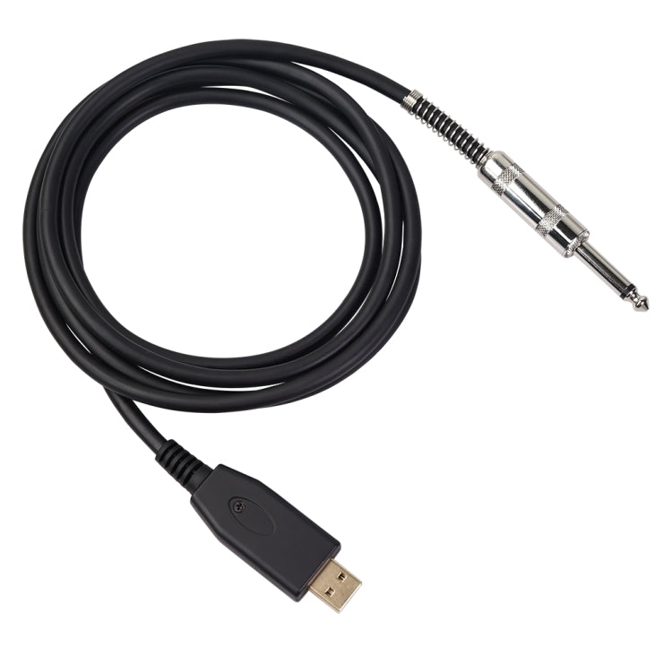 US48S USB to 6.35mm Electric Guitar Recording Cable, Cable Length:3m by bashfashion