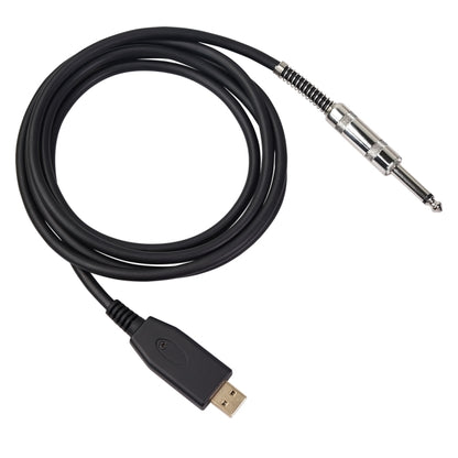 US48S USB to 6.35mm Electric Guitar Recording Cable, Cable Length:3m by bashfashion