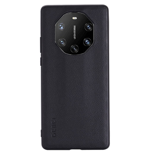 For Huawei Mate 40 RS GEBEI Full-coverage Shockproof Leather Protective Case(Black) by GEBEI
