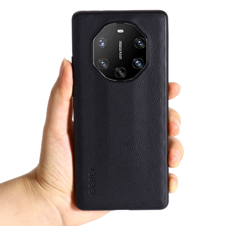 For Huawei Mate 40 RS GEBEI Full-coverage Shockproof Leather Protective Case(Black) by GEBEI