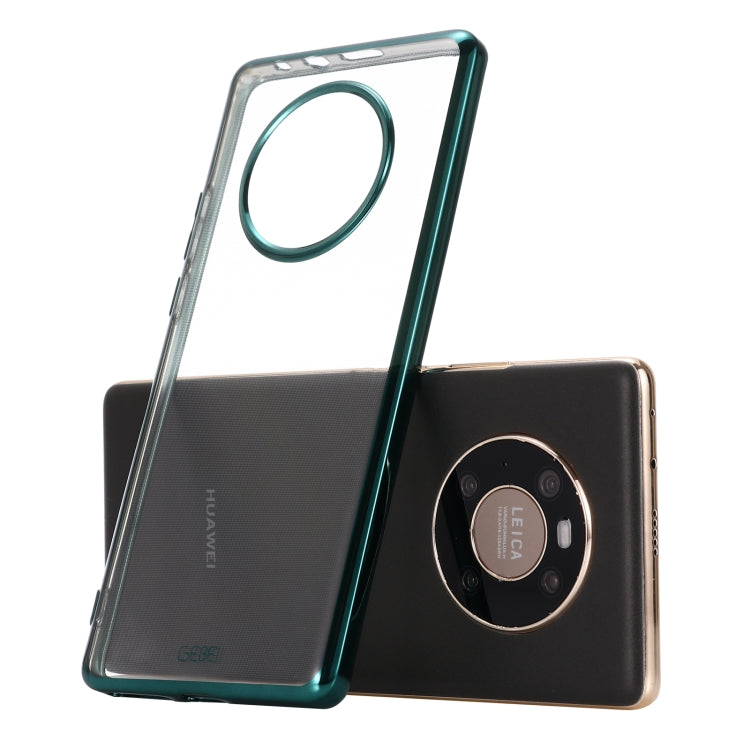 For Huawei Mate 40 Pro GEBEI Shockproof Plating PC Protective Case(Green) by GEBEI