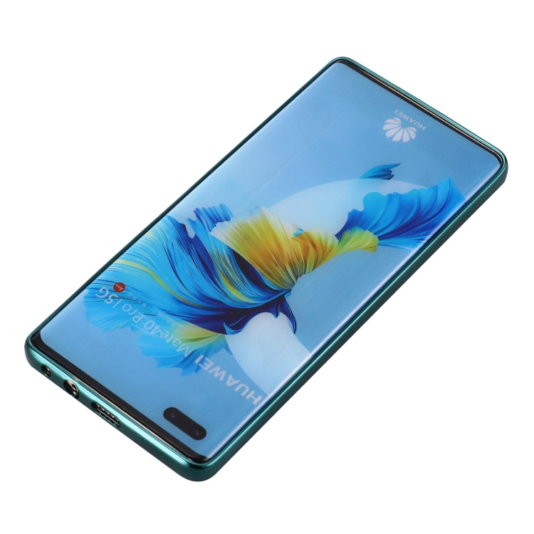 For Huawei Mate 40 Pro GEBEI Shockproof Plating PC Protective Case(Green) by GEBEI