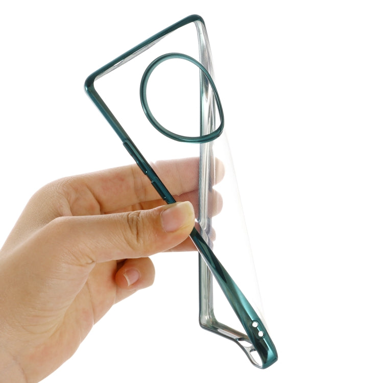 For Huawei Mate 40 Pro GEBEI Shockproof Plating PC Protective Case(Green) by GEBEI