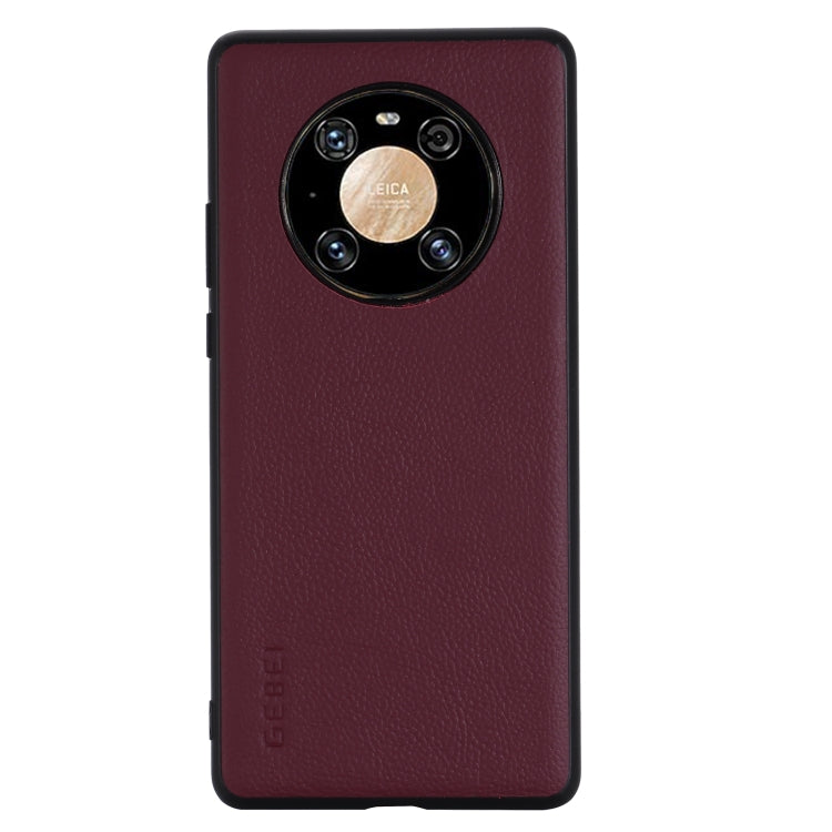 For Huawei Mate 40 Pro GEBEI Full-coverage Shockproof Leather Protective Case(Red) by GEBEI