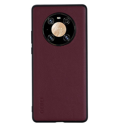 For Huawei Mate 40 Pro GEBEI Full-coverage Shockproof Leather Protective Case(Red) by GEBEI