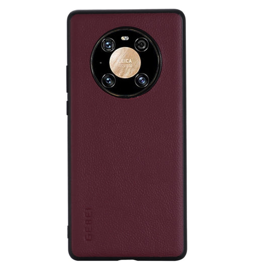 For Huawei Mate 40 Pro GEBEI Full-coverage Shockproof Leather Protective Case(Red) by GEBEI