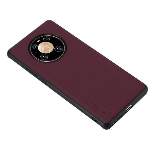 For Huawei Mate 40 Pro GEBEI Full-coverage Shockproof Leather Protective Case(Red) by GEBEI