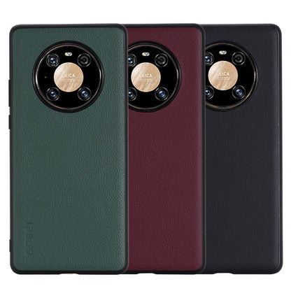 For Huawei Mate 40 Pro GEBEI Full-coverage Shockproof Leather Protective Case(Red) by GEBEI