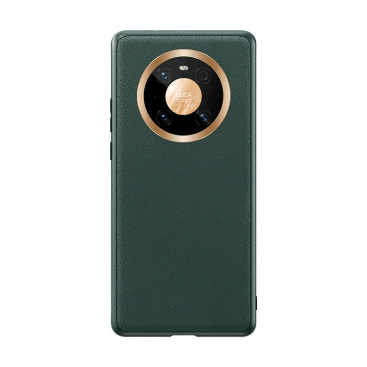 For Huawei Mate 40 ROCK Full Coverage Shockproof PC+TPU+PU Protective Case(Army Green) by ROCK