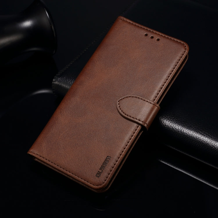 For Huawei P smart 2021 GUSSIM Business Style Horizontal Flip Leather Case with Holder & Card Slots & Wallet(Brown) by GUSSIM