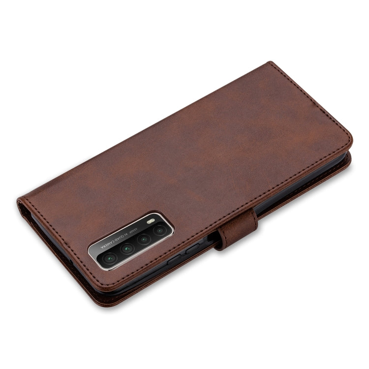 For Huawei P smart 2021 GUSSIM Business Style Horizontal Flip Leather Case with Holder & Card Slots & Wallet(Brown) by GUSSIM