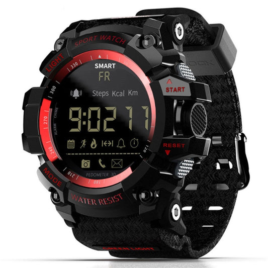 Lokmat MK16 LCD Screen 50m Waterproof Smart Watch, Support Information Reminder / Remote Camera / Walking Motion Monitor(Red) by Lokmat